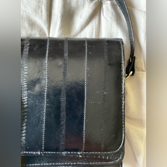 Vintage Lee sands eel skin shoulder bag - Picture 3 of 16